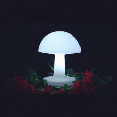 Hot sale rechargeable christmas mushroom lamp/plastic mushroom decoration lamp