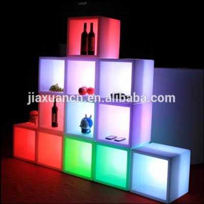 Cheap color changing led square ice bucket/led ice bucket/led lighting furnitures for party ,events