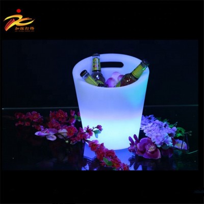 LED battery ice bucket with handle wholesale