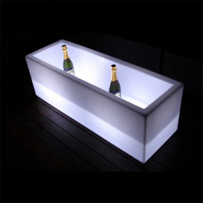 Modern corona rechargeable led large square ice bucket beer for night club,disc,event and party ect.