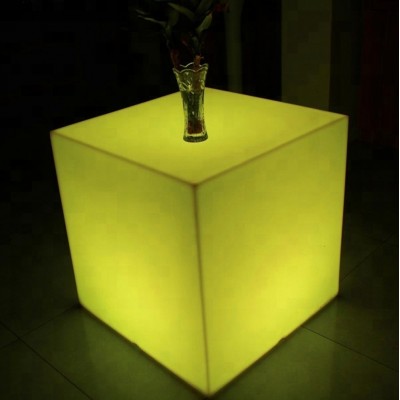 Outdoor led furniture 30cm 40cm 50cm 60cm 80cm led cube seat and table