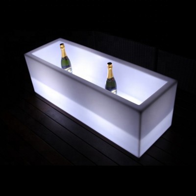 Rotational PE led rechargeable flashing ice bucket for night club,disc,event and party ect.