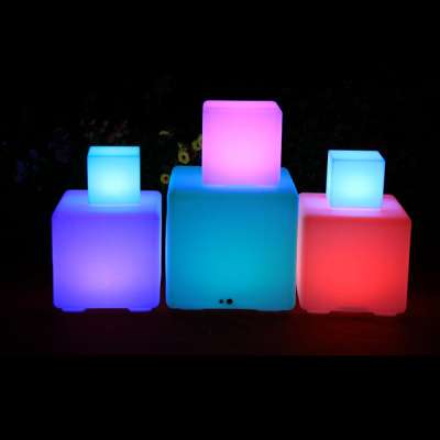 Waterproof LED Cube Seat Lighting Glowing Cube Seat